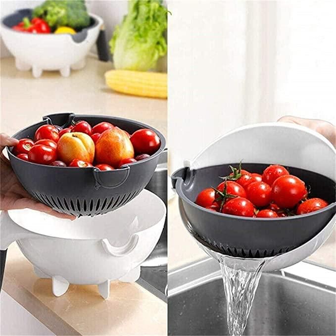 9 in 1 Multifunction Plastic Magic Rotate Vegetable Cutter